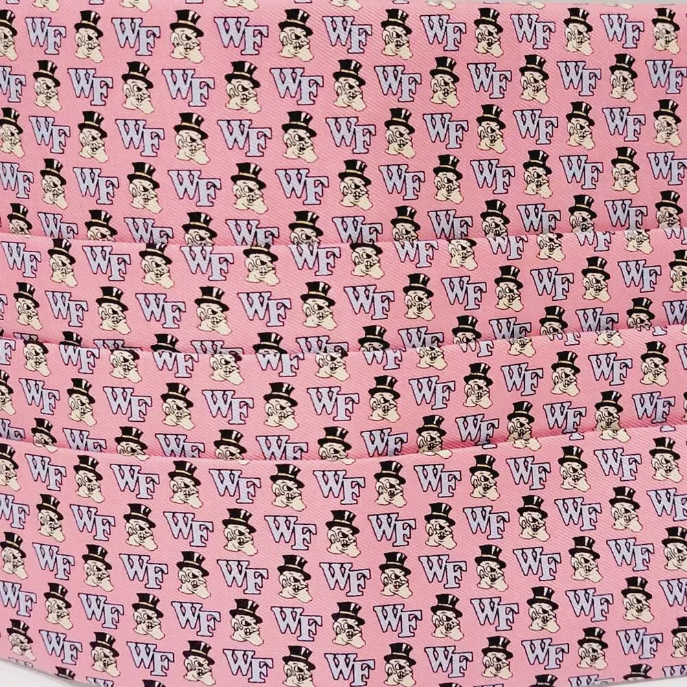 Vineyard Vines Wake Forest Demon Deacons Cummerbund Pink Wedding Groom Formal